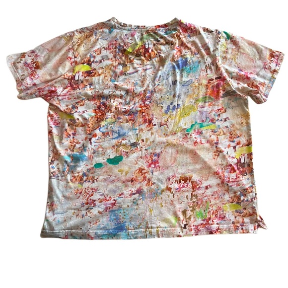 Robert Graham impressionist art graphic T-shirt 2XL XXL abstract AOP tee shirt - Picture 2 of 7